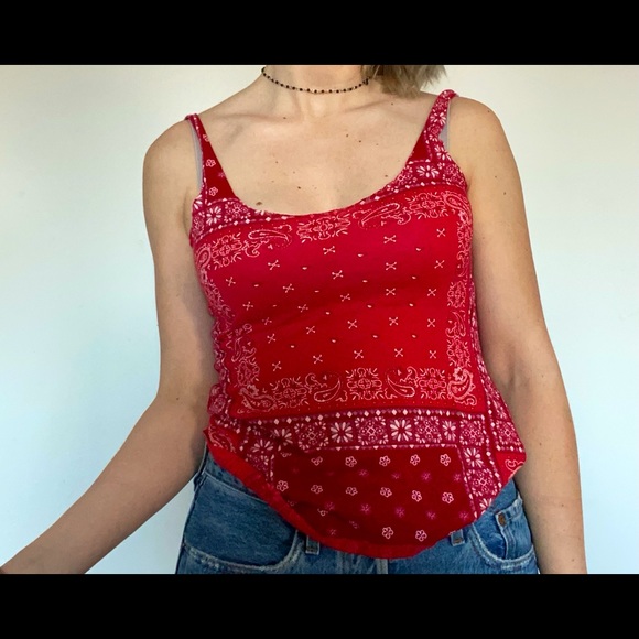 vintage paisley tank top - Picture 2 of 2